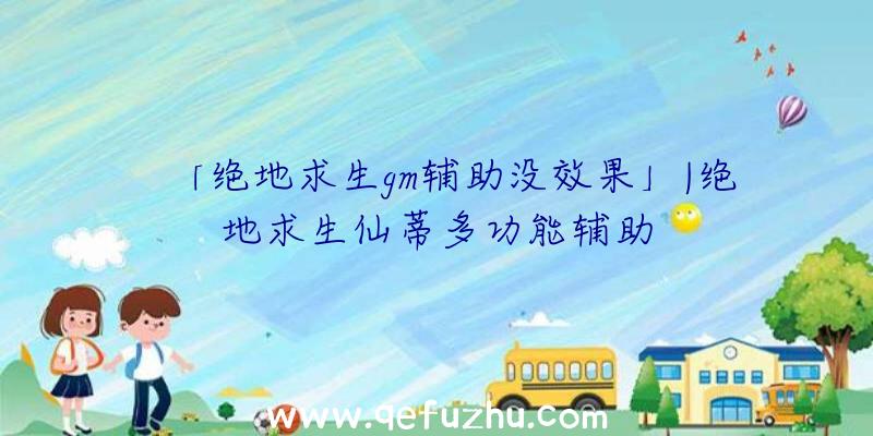 「绝地求生gm辅助没效果」|绝地求生仙蒂多功能辅助